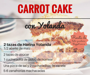 Carrot cake sin huevo