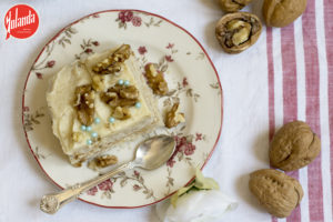 Pastel de nueces sin huevo