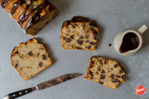 plumcake de plátano y chocolate