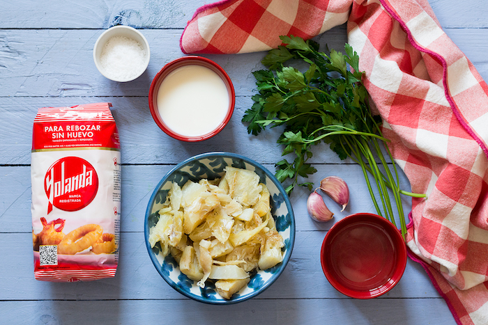 Buñuelos de bacalao sin huevo