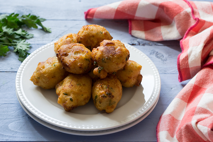 Buñuelos de bacalao sin huevo