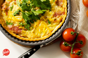 Quiche Lorraine sin huevo