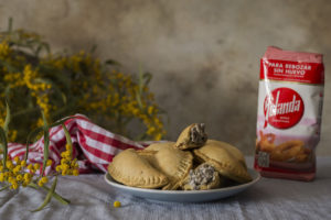 empanadillas champiñón y queso de cabra