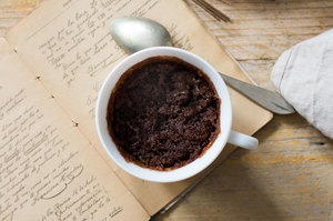 receta mug cake sin huevo