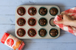 Muffins de algarroba sin huevo