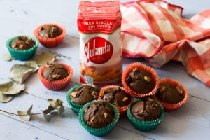 Muffins de algarroba sin huevo