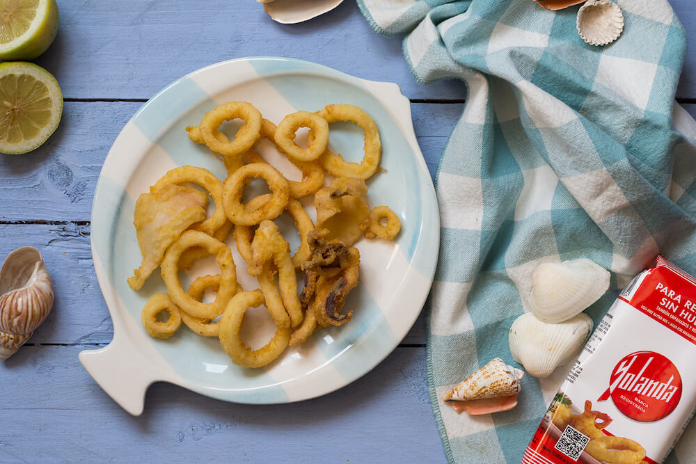 calamares a la andaluza sin huevo