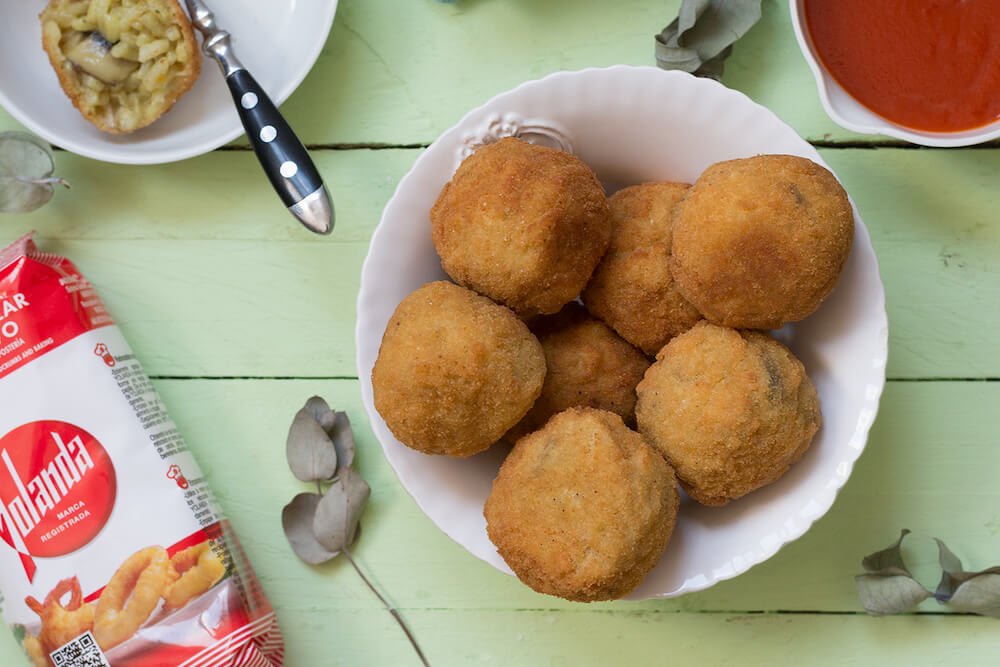 Arancini sin huevo