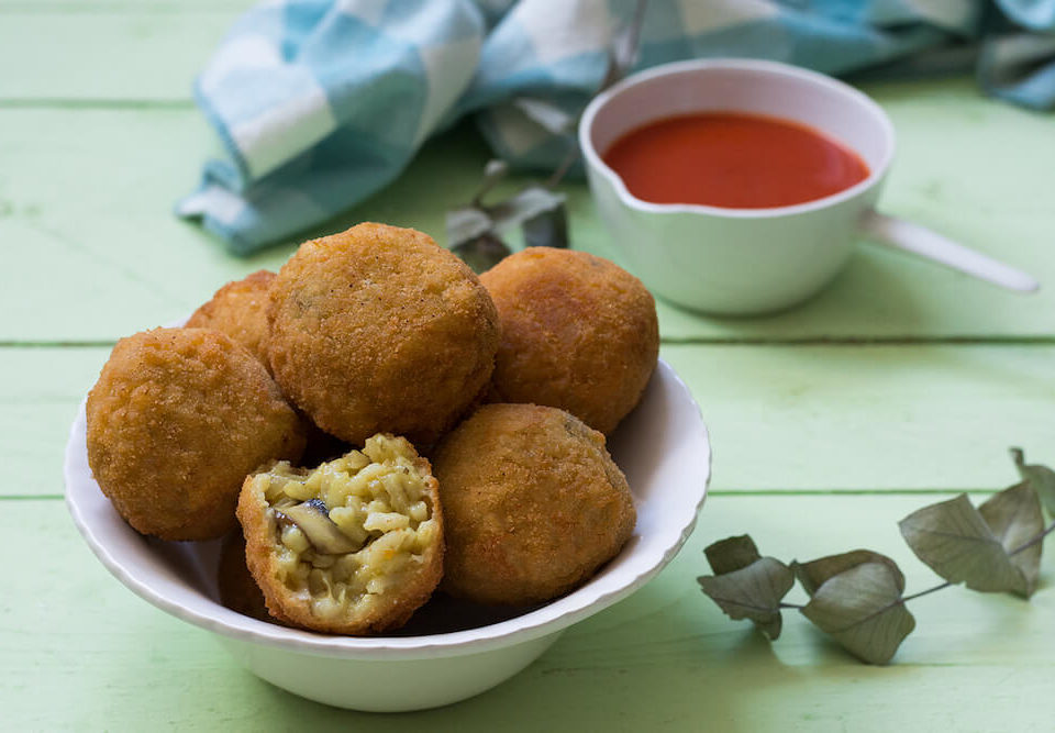 Arancini sin huevo