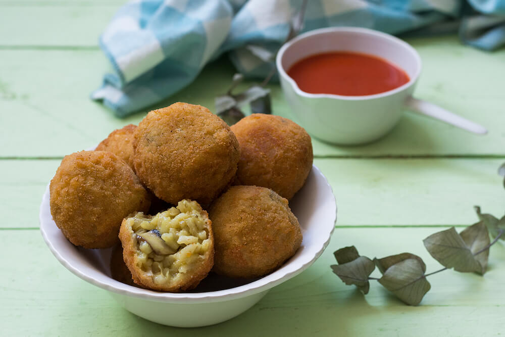 Arancini sin huevo