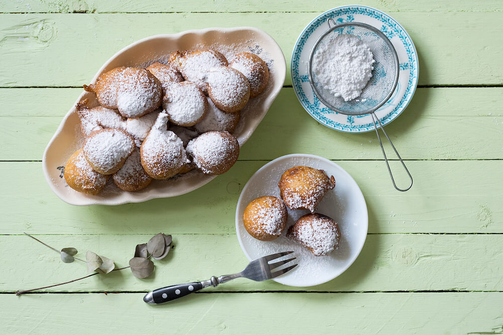 buñuelos de viento sin huevo