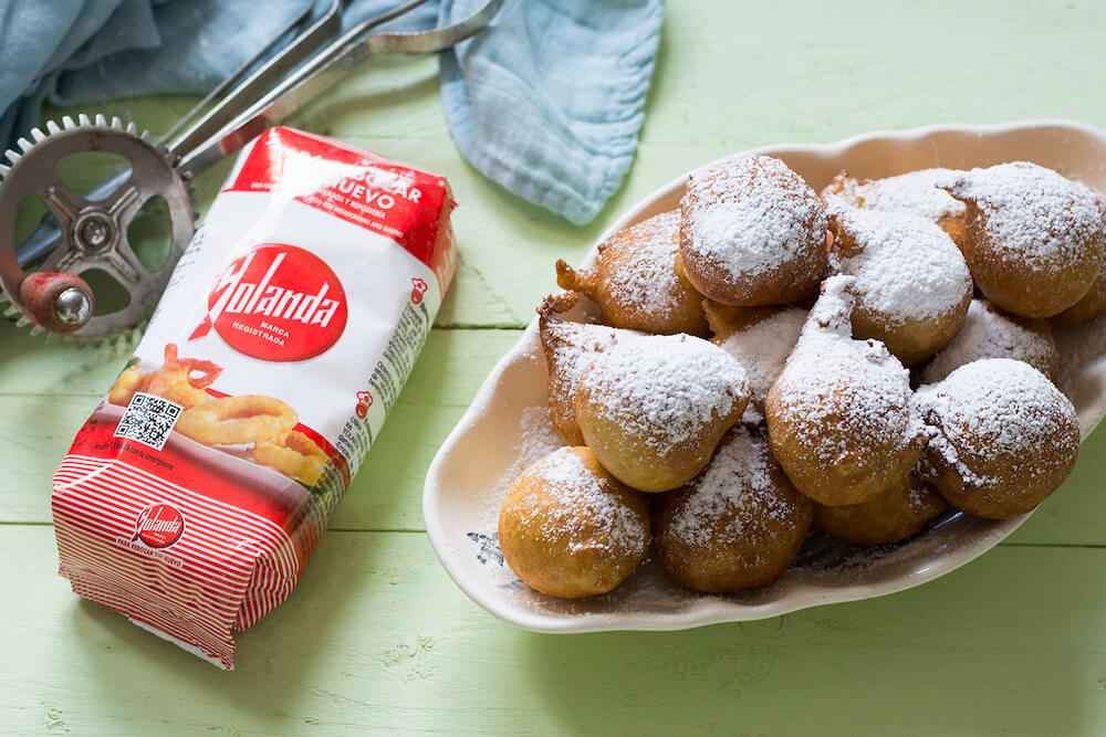 buñuelos de viento sin huevo