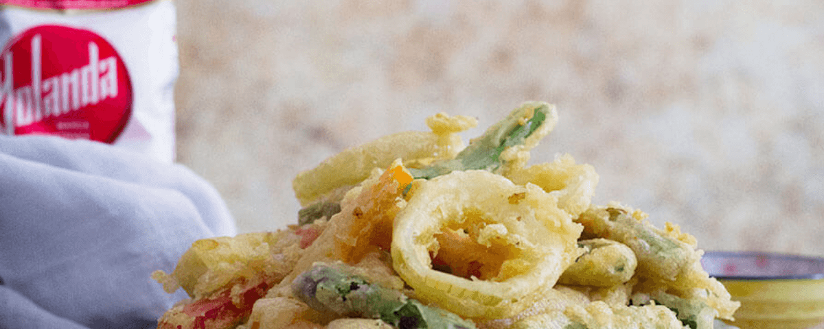 tempura verduras de temporada