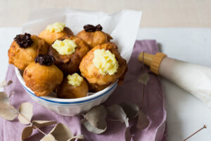 buñuelos choco crema sin huevo