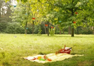 Primavera, picnic al aire libre