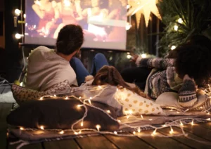 Cine al aire libre en primavera